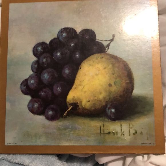 Hank Boj Lithograph 1959 Vintage Hot Plate Plaque - Picture 6 of 15